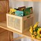 Bamboo Wooden Storage Box Cube Storage Organizer Bins Decorative Wood Square Basket Wood Crates Wicker Storage Cubes Basket